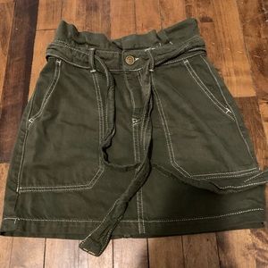 Free people paper bag waist skirt